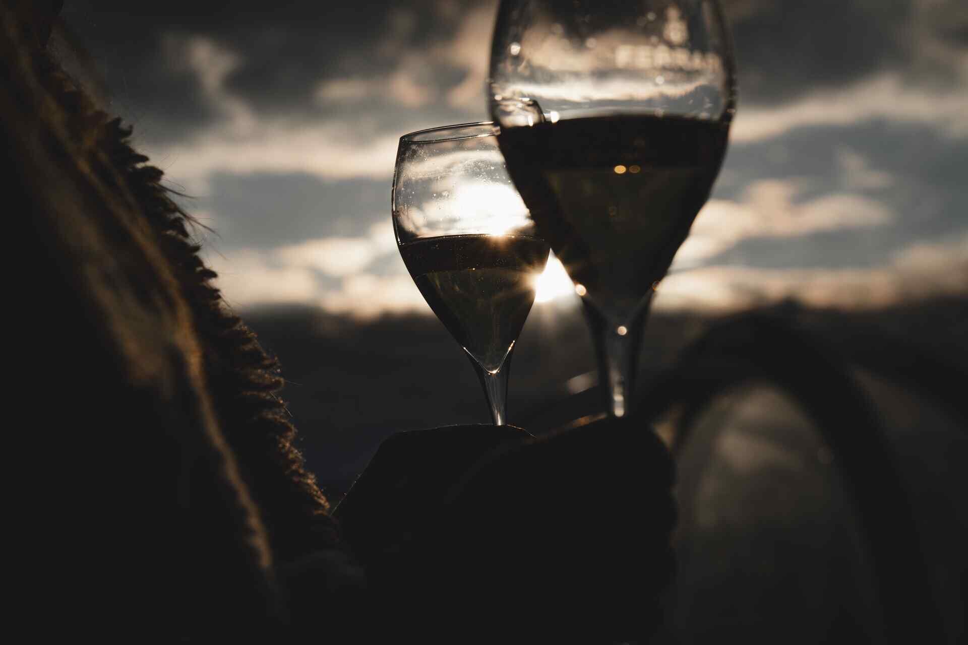 High-altitude sunsets 